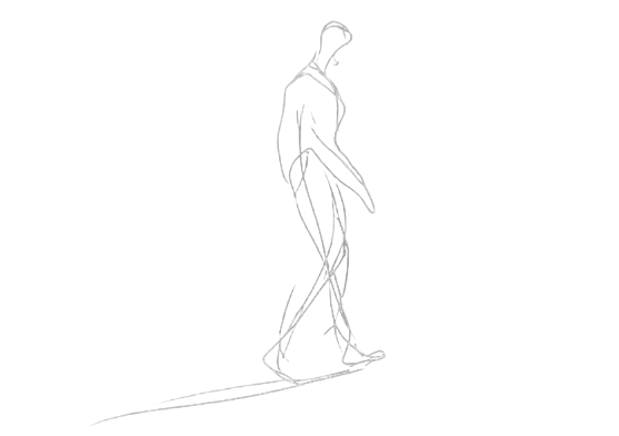 The Return — walking figure